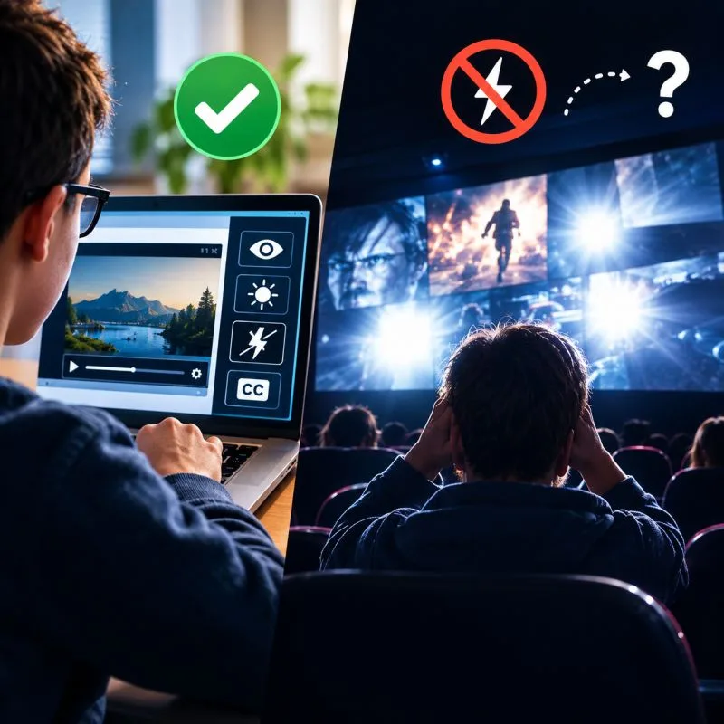Immagine del post dedicato all’accessibilità dei trailer al cinema